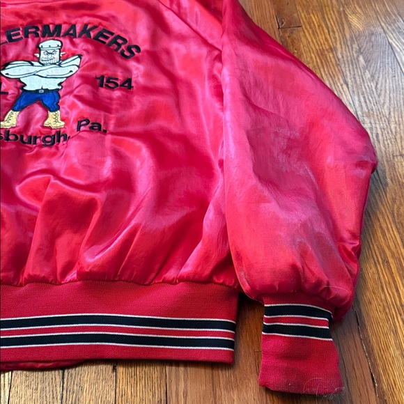 80’s Boilermakers Vintage Varsity Bomber Jacket - Picture 9 of 14